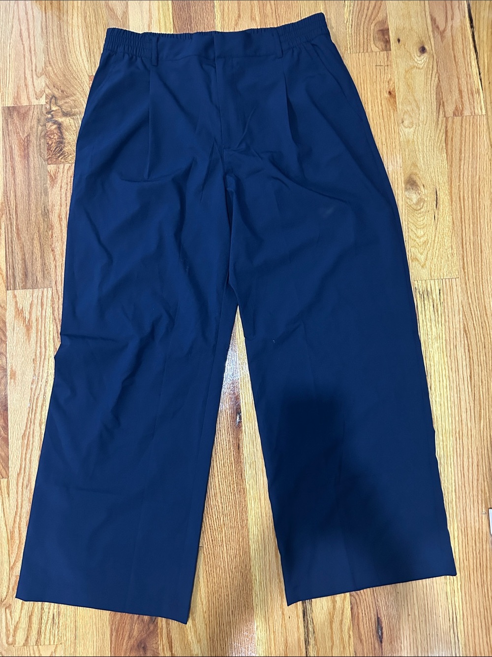GAP Women’s lightweight Dark Navy Elastic-Waist Dress Pants